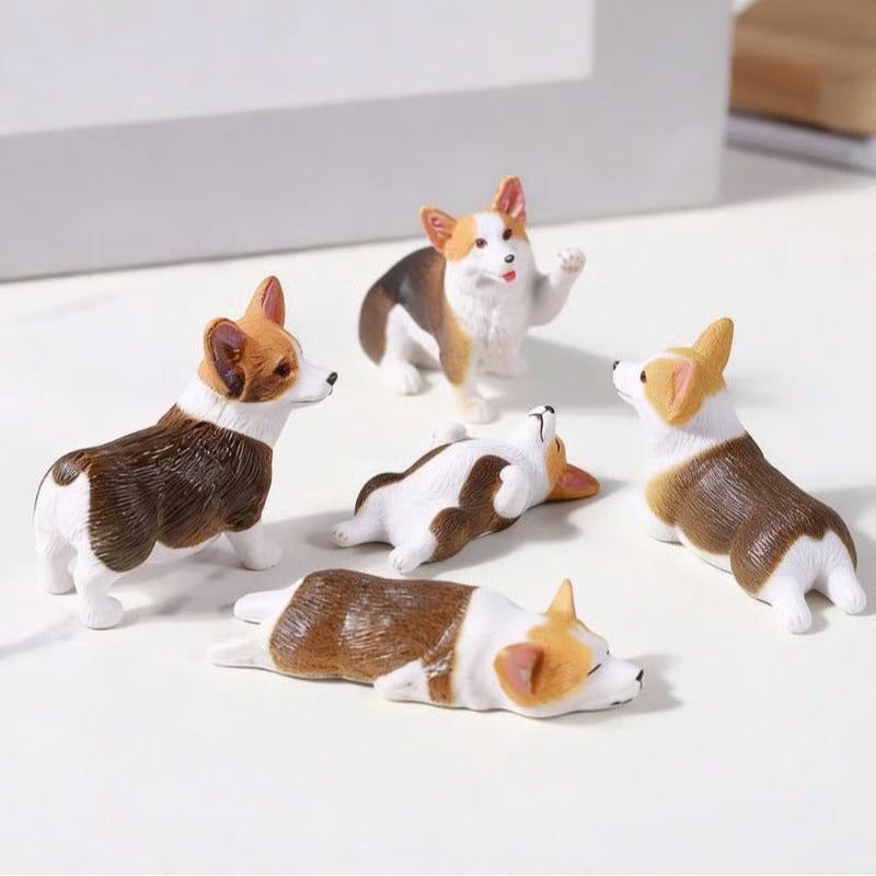 Hand-Painted Mini Cat Figurines – Set of 5