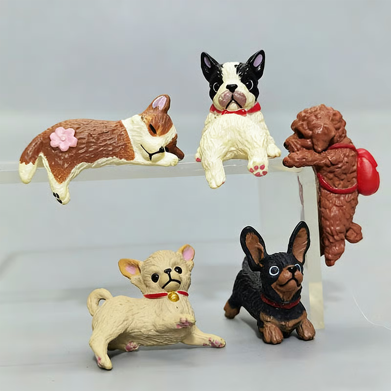 Hand-Painted Mini Cat Figurines – Set of 5