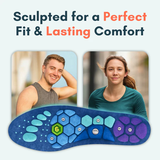 3D Magnetic Pain Relief Sugar Control Acupressure Insoles