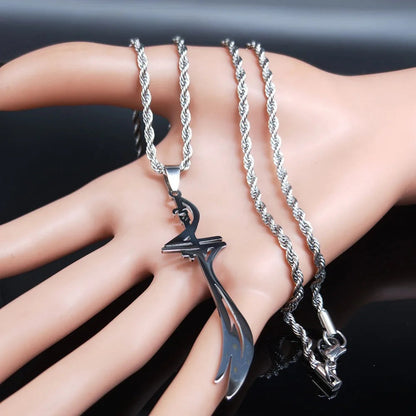 Zulfiqar Sword Hazrat Ali Mula Sword Pendant Necklace