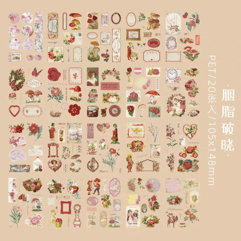Vintage Deco Sticker Book