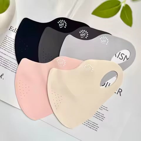 Women Sun Protection Anti-Ultraviolet Breathable Forehead Full Face Mask