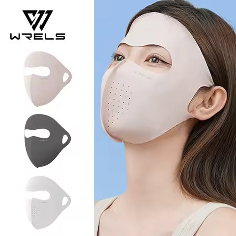 Women Sun Protection Anti-Ultraviolet Breathable Forehead Full Face Mask