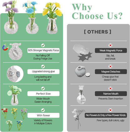 Cute Fridge Mini Vase Magnets