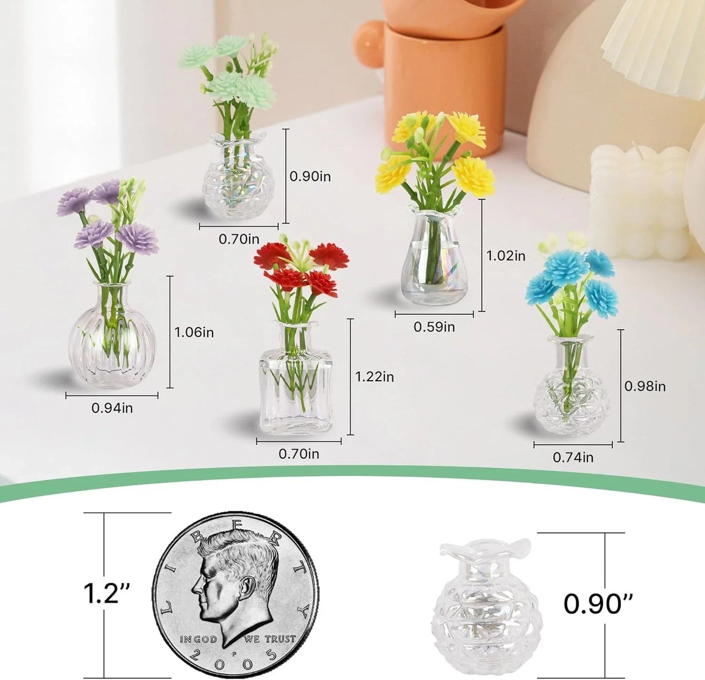 Cute Fridge Mini Vase Magnets