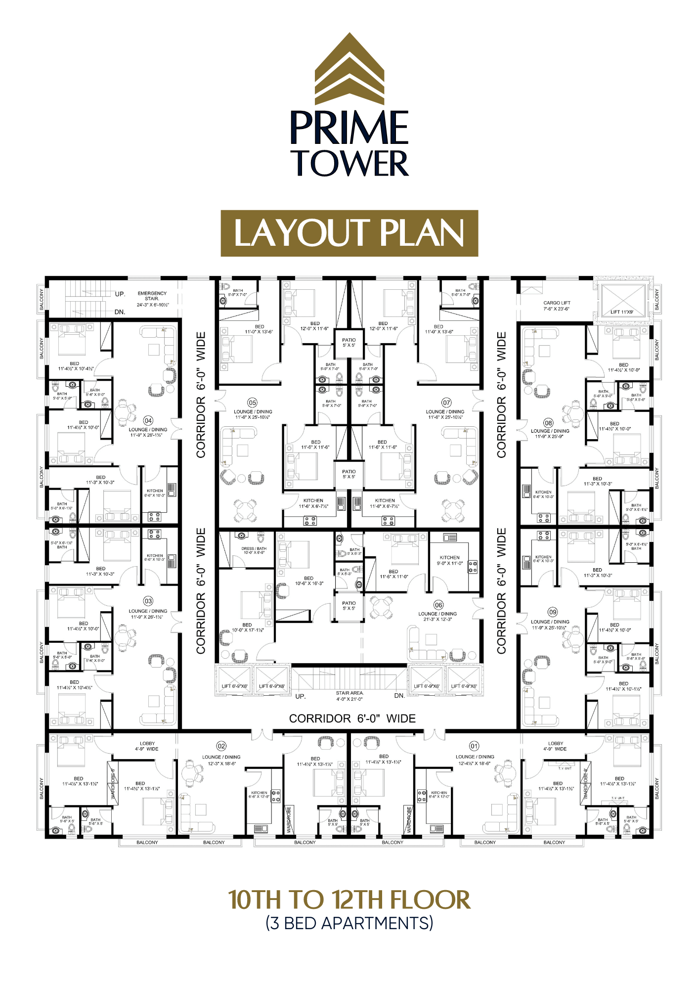 10th Floor to 12th